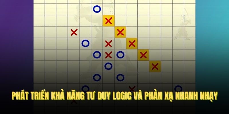Chơi cờ caro online giúp phát triển khả năng tư duy logic và phản xạ nhanh nhạy